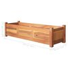vidaXL Raised Bed Set of 2 Brown Acacia wood Large Durable