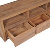 vidaXL TV Cabinet Natural Solid teak wood Medium TV Cabinet