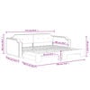 vidaXL Daybed With Trundle Light grey
