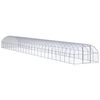 vidaXL Chicken Coop Silver Galvanized Steel 9.8 x 78.7 x 6.6 ft Durable