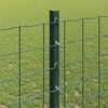 vidaXL Fence Post 22 pcs Green 62.99 in Steel