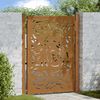 vidaXL Garden Gate 39.4x49.2" Weathering Steel Flame Design