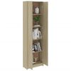 vidaXL Hallway Wardrobe Sonoma Oak Engineered Wood Compact