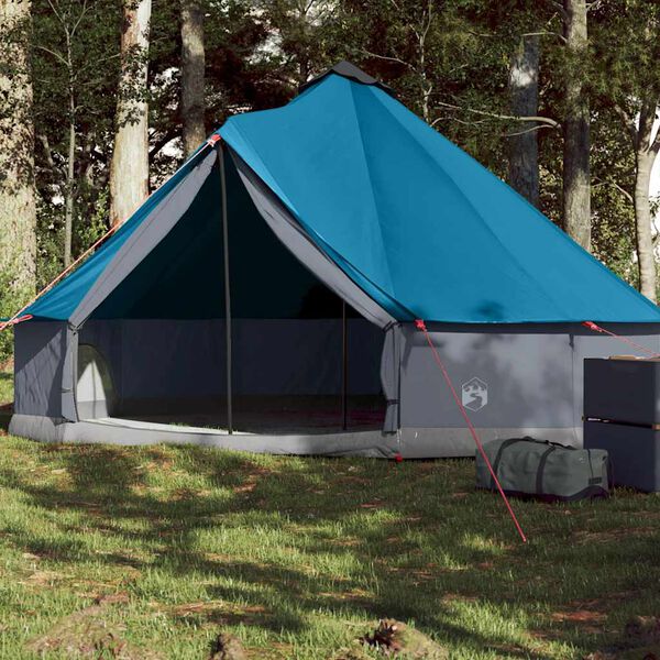 vidaXL Family Tent Tipi 6-Person Blue Waterproof
