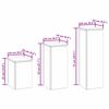 vidaXL Plant Stand 3 pcs Rusty Weathering steel