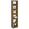 vidaXL Book Cabinet Honey brown Solid pine wood Tall Book Cabinet