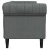vidaXL Chesterfield Sofa Dark Grey