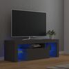 vidaXL TV Stand with LED Lights Gray 47.2"x13.8"x15.7"