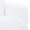 vidaXL Recliner Chair with Footrest White Faux Leather