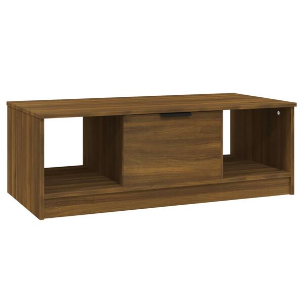 vidaXL Coffee Table Brown Oak Engineered Wood Medium Coffee Table