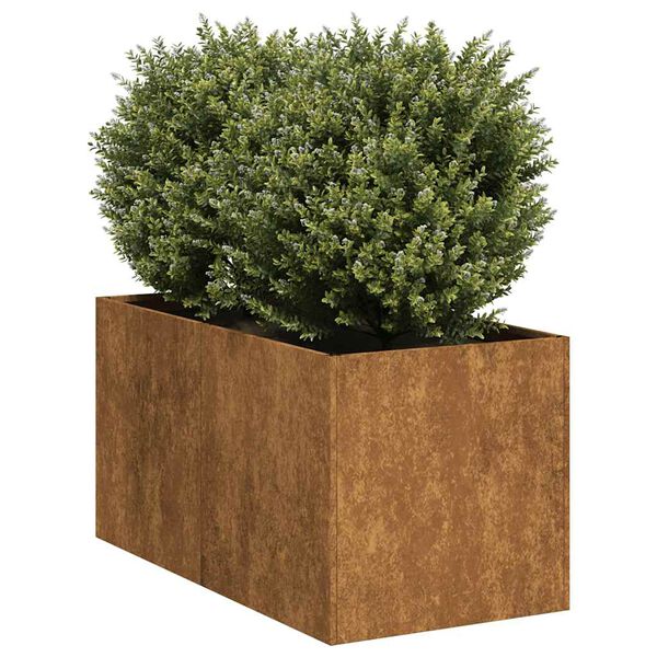 vidaXL Planter Rusty Weathering steel Large Decorative Inlays Planter