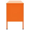 vidaXL TV Cabinet Orange Steel Small to Medium TV Cabinet Rectangular