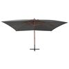 vidaXL Cantilever Garden Parasol Anthracite Polyester fabric Large