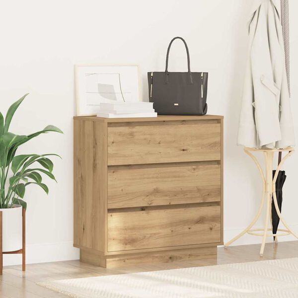 vidaXL Bedside Cabinet Artisan Oak 27.95 x 13.58 x 29.53 in