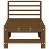 vidaXL Garden Middle Sofa Honey Brown Solid Pine Wood Standard Modular