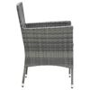vidaXL Dining Set Grey PE Rattan 7-piece Durable Dining Set