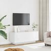 vidaXL TV Cabinet High Gloss White Engineered Wood Standard TV Cabinet