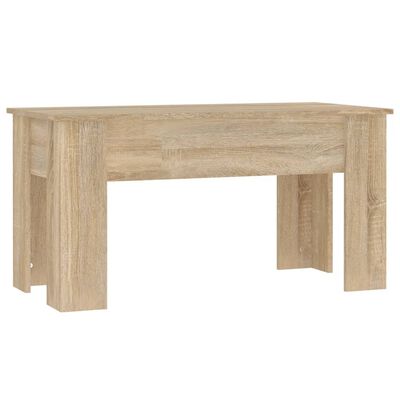 vidaXL Coffee Table Sonoma Oak 39.8"x19.3"x20.5" Engineered Wood