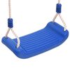 vidaXL Swing Seat Blue Polyethylene 14.6 x 5.9 in Height-Adjustable