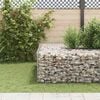 vidaXL Gabion Raised Bed Silver Steel wire 23.6 in