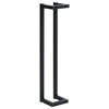 vidaXL Towel Rack Black Iron 4.9 x 4.9 x 23.6 in Wall Mounted