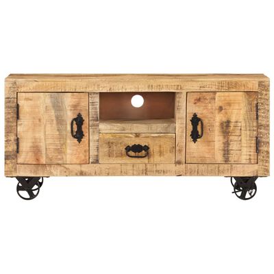 vidaXL TV Stand Rough Mango Wood 43.3"x11.8"x19.7"