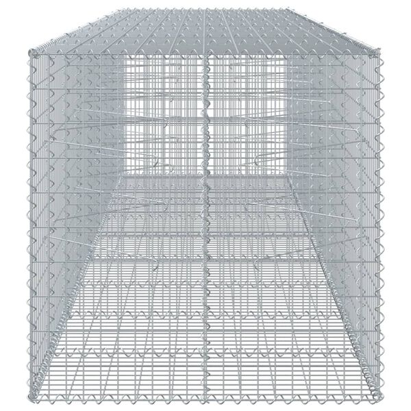 vidaXL Gabion Basket Silver Galvanized Iron Large Heavy Weight Endurance
