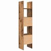 vidaXL Book Cabinet Old Wood 15.75 x 13.78 x 70.87 in Engineered Wood