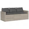 vidaXL Garden Sofa Set Light Grey, Dark Grey