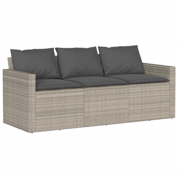 vidaXL Garden Sofa Set Light Grey, Dark Grey