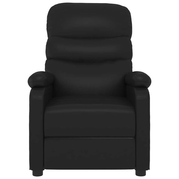 vidaXL Recliner Black Faux Leather