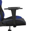 vidaXL Gaming Chair Black and Blue Faux Leather