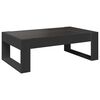 vidaXL Coffee Table Black Engineered wood, Glass 35.4 x 20.9 x 11.8 in