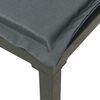 vidaXL Patio Lounge Set Black and Grey