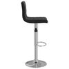 vidaXL Bar Stool Set of 2 Black Velvet and Chrome steel