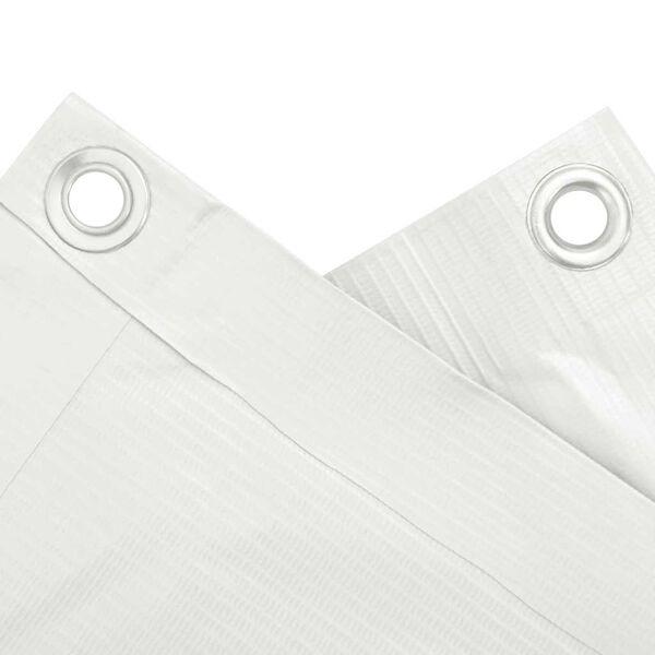 vidaXL Balcony Privacy Screen White 118.1x47.2" PVC
