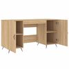 vidaXL Desk Sonoma oak Engineered wood Medium Desk Rectangular