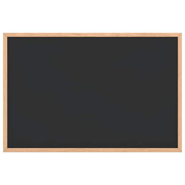 vidaXL Chalkboard with Solid Pine Wood Frame Black 23.6x15.7"
