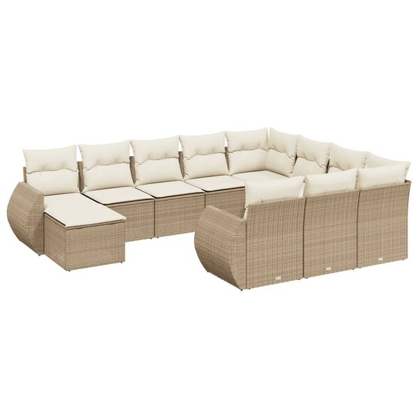 vidaXL Garden Sofa Set Beige