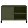 vidaXL TV Cabinet Olive Green Cold-rolled steel Small Storage