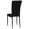 vidaXL Dining Chair Set of 2 Black Velvet, Iron, Plywood Standard
