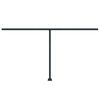 vidaXL Awning Post Set Anthracite Iron 177.2 x 96.5 in Height-Adjustable