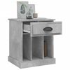 vidaXL Bedside Cabinet Set of 2 Concrete grey Engineered wood Medium