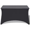 vidaXL Table Cover Set of 2 Anthracite 90% Polyester, 10% Elastane