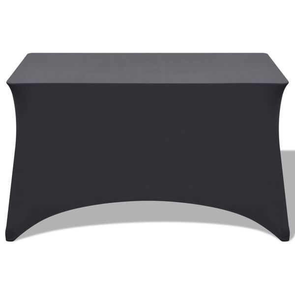 vidaXL Table Cover Set of 2 Anthracite 90% Polyester, 10% Elastane