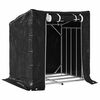 vidaxL Firewood Rack with Rain Cover 39.6"x31.7"x43.5" Galvanized Steel