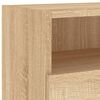 vidaXL TV Wall Cabinet Sonoma Oak Engineered Wood Medium TV Wall Cabinet