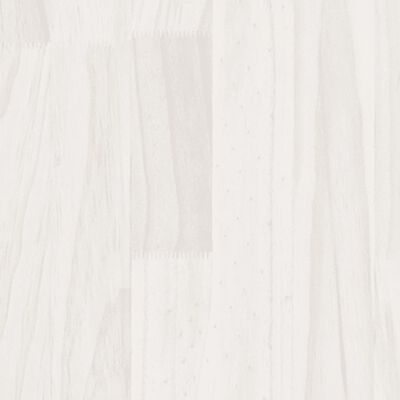 vidaXL Book Cabinet White 40.9"x13"x29.9" Solid Wood Pine