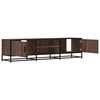 vidaXL TV Cabinet Brown oak Engineered wood, Metal Large TV Cabinet