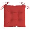vidaXL Pallet Cushion Set of 2 Red Oxford fabric (100% polyester)